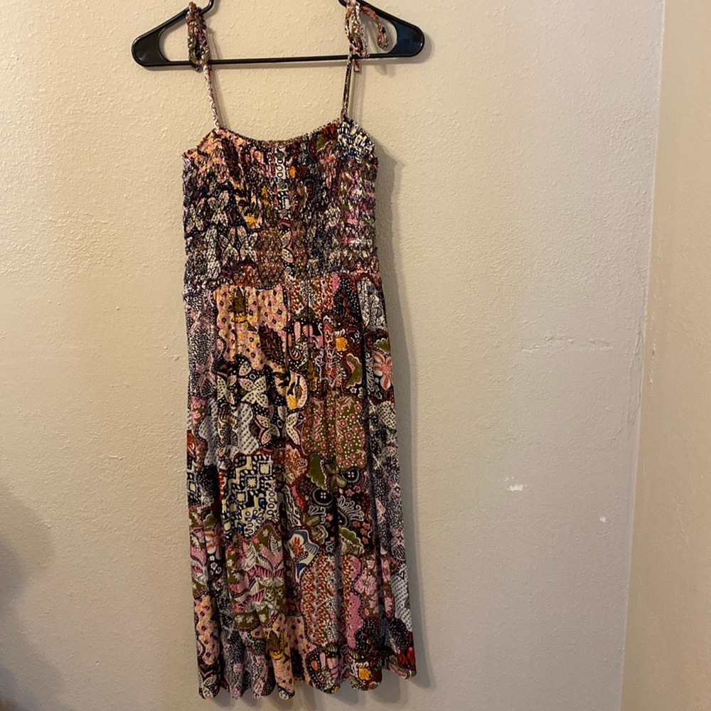 Mid long paisley dress